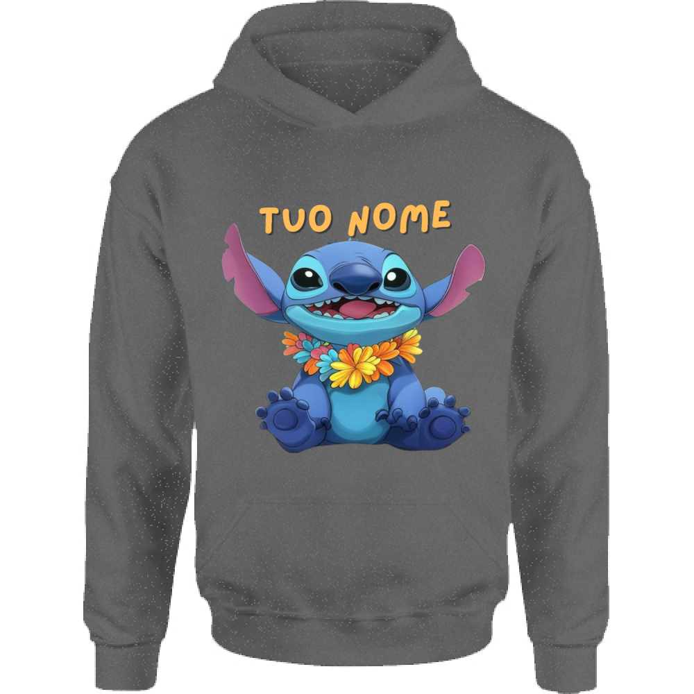 Felpa Bambino con Cappuccio STITCH PERSONALIZZATO CON IL TUO NOME