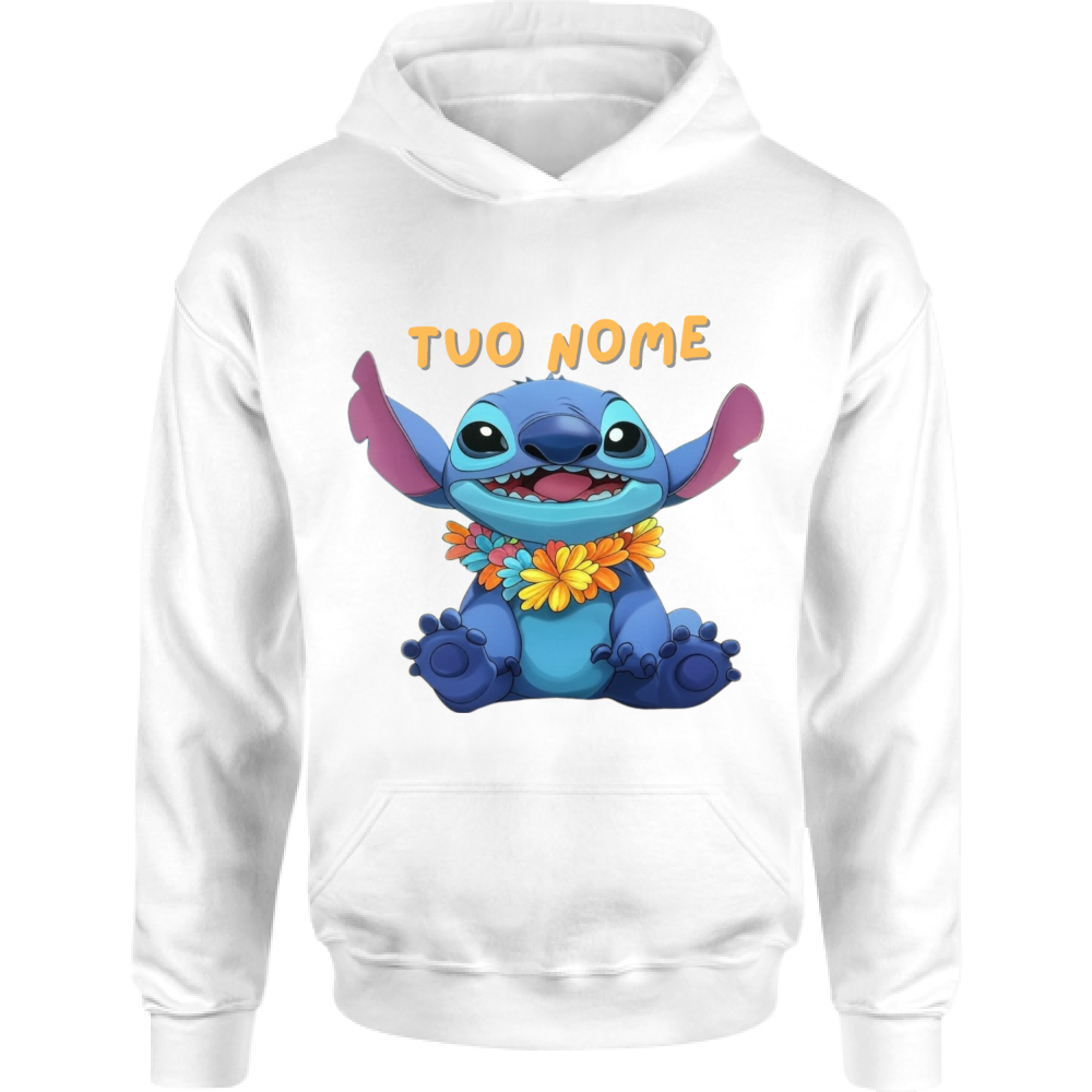 Felpa Bambino con Cappuccio STITCH PERSONALIZZATO CON IL TUO NOME