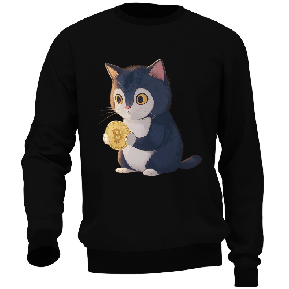 Felpa Unisex Bitcoin Cat