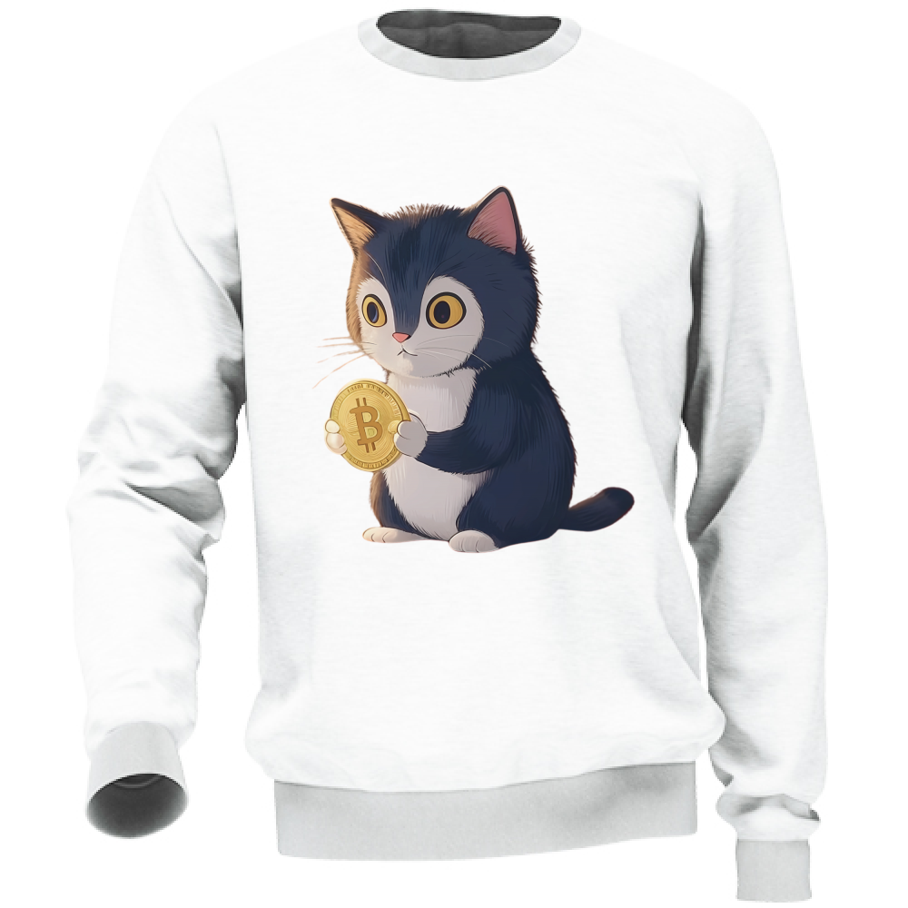 Felpa Unisex Bitcoin Cat