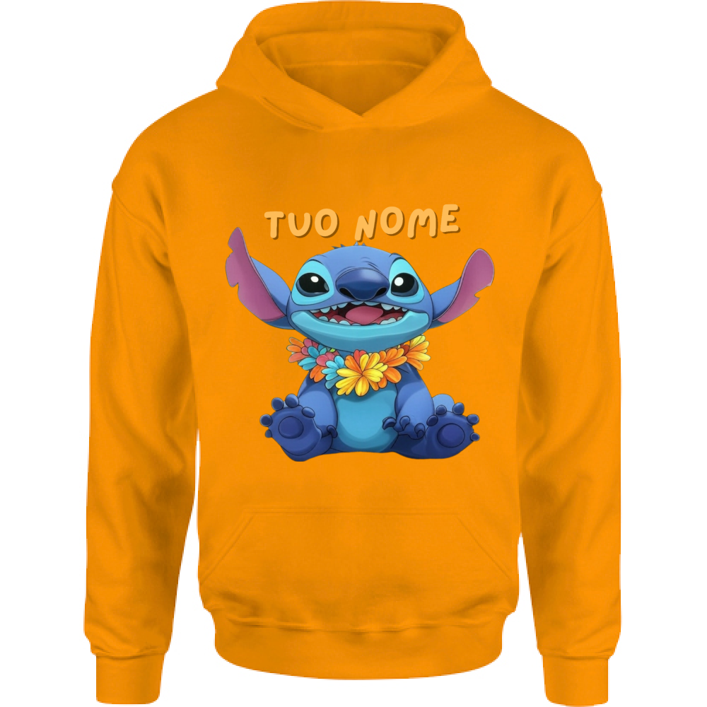 Felpa Bambino con Cappuccio STITCH PERSONALIZZATO CON IL TUO NOME