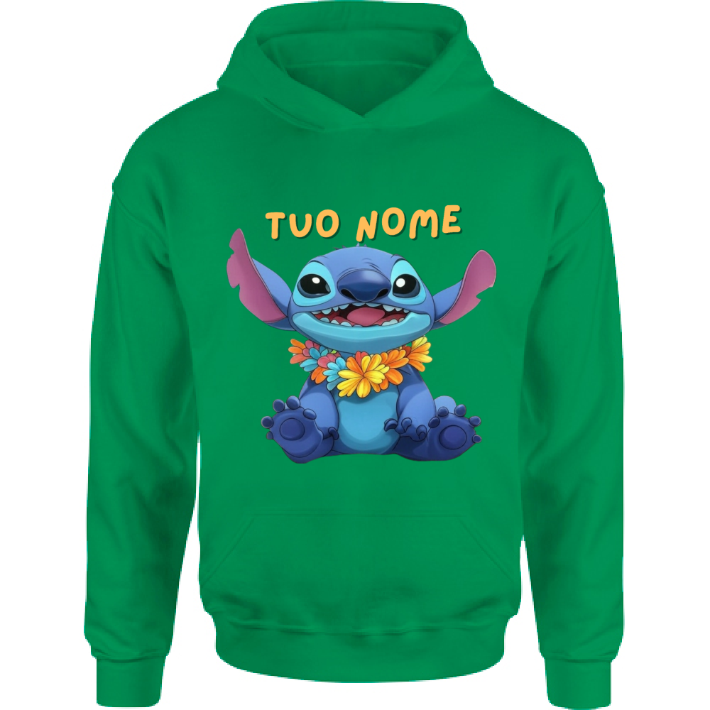Felpa Bambino con Cappuccio STITCH PERSONALIZZATO CON IL TUO NOME