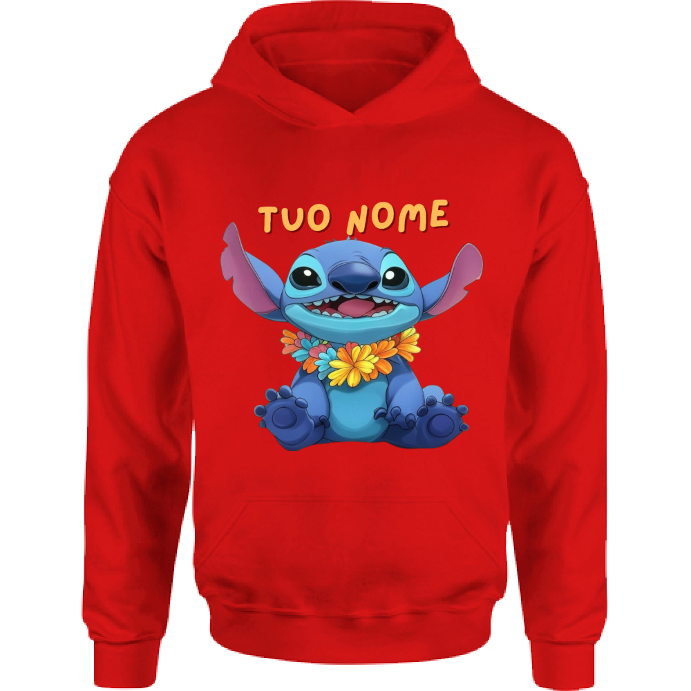 Felpa Bambino con Cappuccio STITCH PERSONALIZZATO CON IL TUO NOME