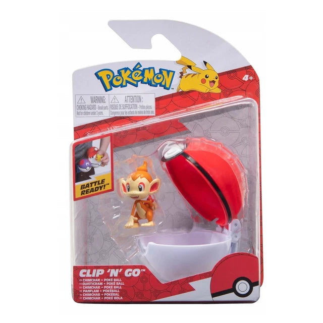 Pokemon Clip N Go Chimchar Pokebal