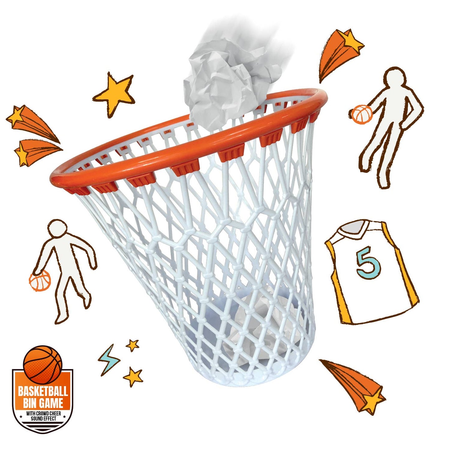 Mad Monkey - Cestino a forma di canestro da basket